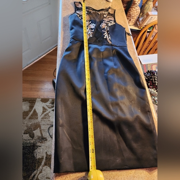 Coast Hermosa Dress Black Duchess Satin Sleeveless Size 4 (NWT) - Picture 15 of 16